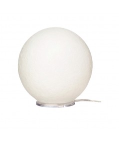 Lampada T.Moon a forma di luna in nebulite di colore bianco